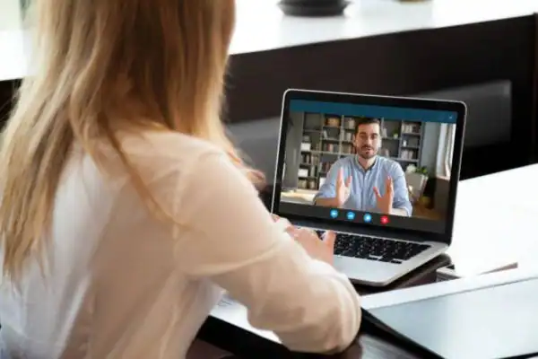 image of woman attending online mediation Southend-on-Sea speak to our team today!